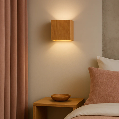 Elegant Cube | Wall Light Sconce with Integrated LED | Modern Iron Design for Cozy Ambiance