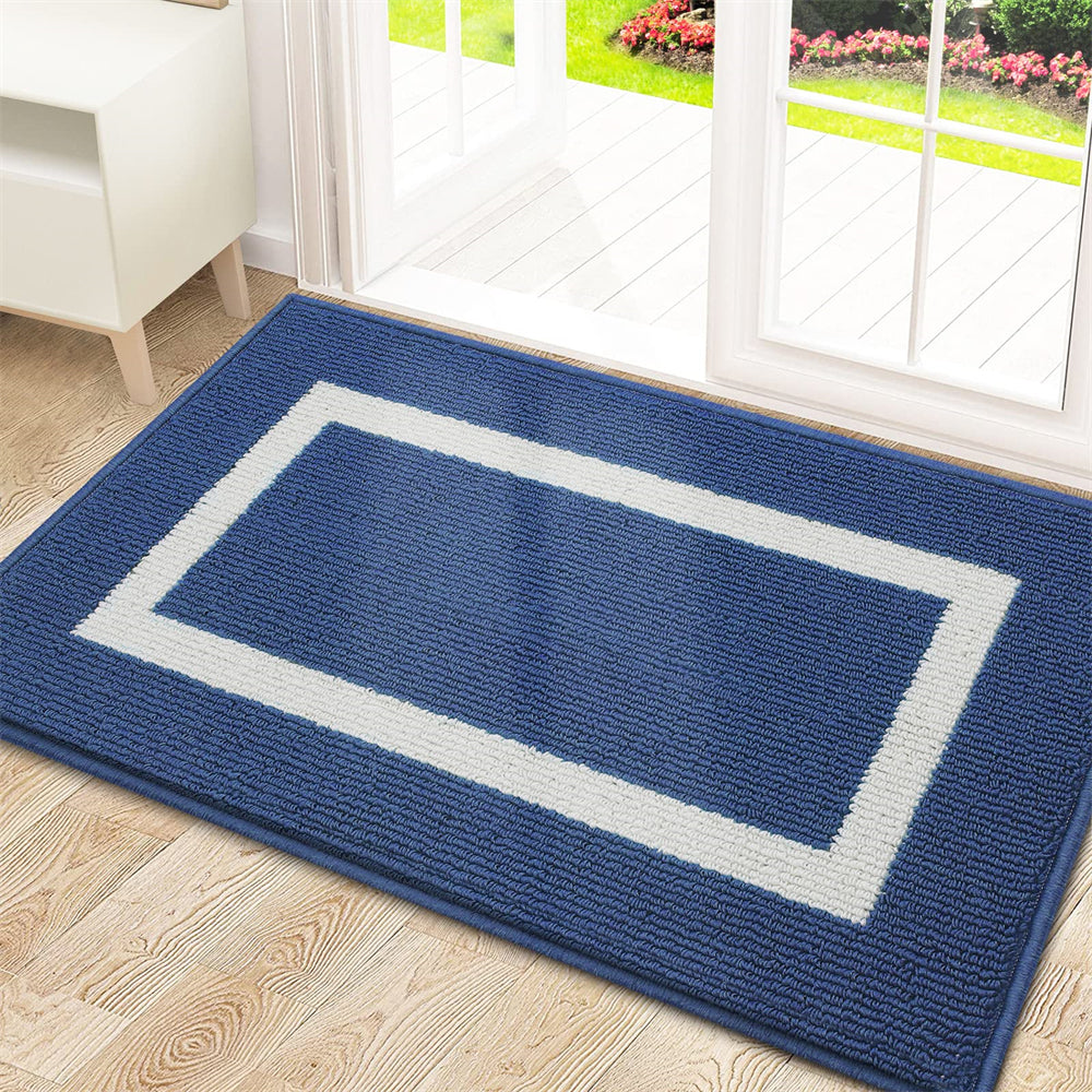 Tapis d'entrée élégant | Paillasson robuste absorbant la saleté avec base antidérapante pour usage intérieur et extérieur