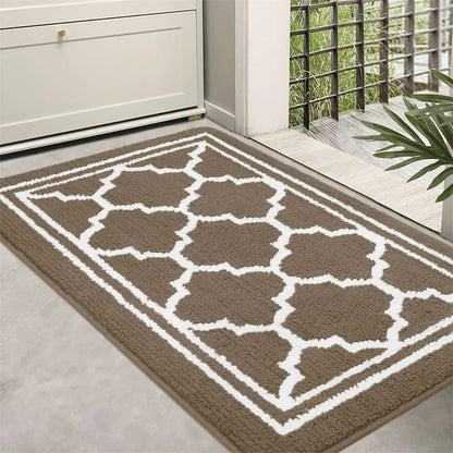 Paillasson pour porte d'entrée, tapis antidérapant pour entrée intérieure et extérieure, tapis de bienvenue absorbant la saleté pour la maison