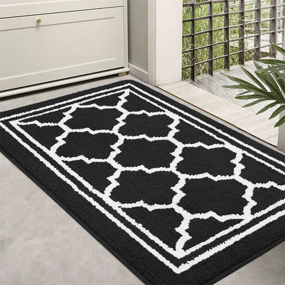 Paillasson pour porte d'entrée, tapis antidérapant pour entrée intérieure et extérieure, tapis de bienvenue absorbant la saleté pour la maison
