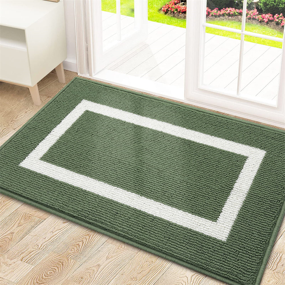 Tapis d'entrée élégant | Paillasson robuste absorbant la saleté avec base antidérapante pour usage intérieur et extérieur