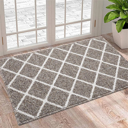 Paillasson pour porte d'entrée, tapis antidérapant pour entrée intérieure et extérieure, tapis de bienvenue absorbant la saleté pour la maison