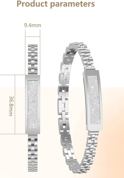 Bracelet connecté fitness élégant avec suivi de la fréquence cardiaque et du sommeil | Tracker d'activité stylé pour un meilleur suivi de santé