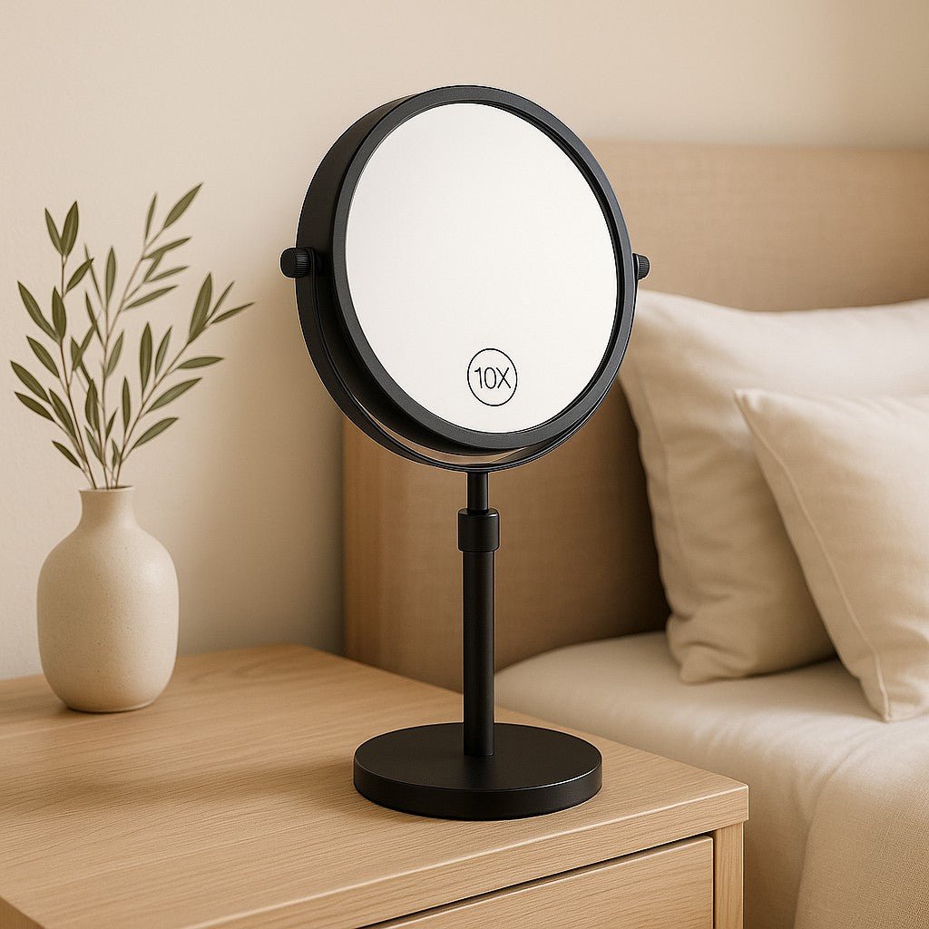 Lighted Vanity Mirror with 10X Magnification, LED Makeup Mirror with Lights, Magnifying Makeup Mirror for Bathroom