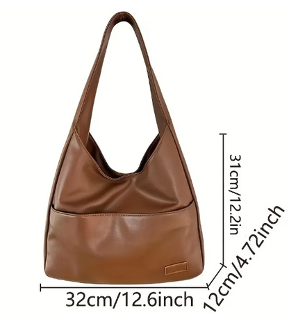 Elegant Leather Handbag with Adjustable Shoulder Strap | Timeless Design for Effortless Style