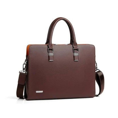 Elegant Leather Messenger Bag | Spacious Design for 14-15 Inch Laptops | Versatile Carrying Options for Professionals