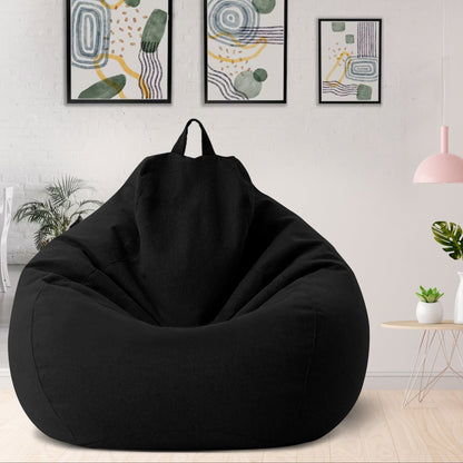 Elegant Linen Bean Bag Cover | Ergonomic Design for Personalized Comfort