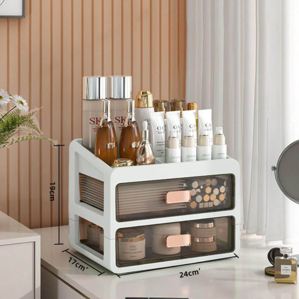 Elegant Makeup Organizer | Multi-Compartment Cosmetic Organizer with Stylish Design | Clutter-Free Solution for Your Vanity