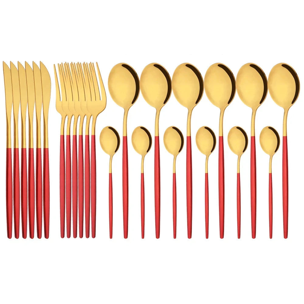 Elegant Modern Pink Flatware Set with Ergonomic Design | Stylish Cutlery for Any Occasion