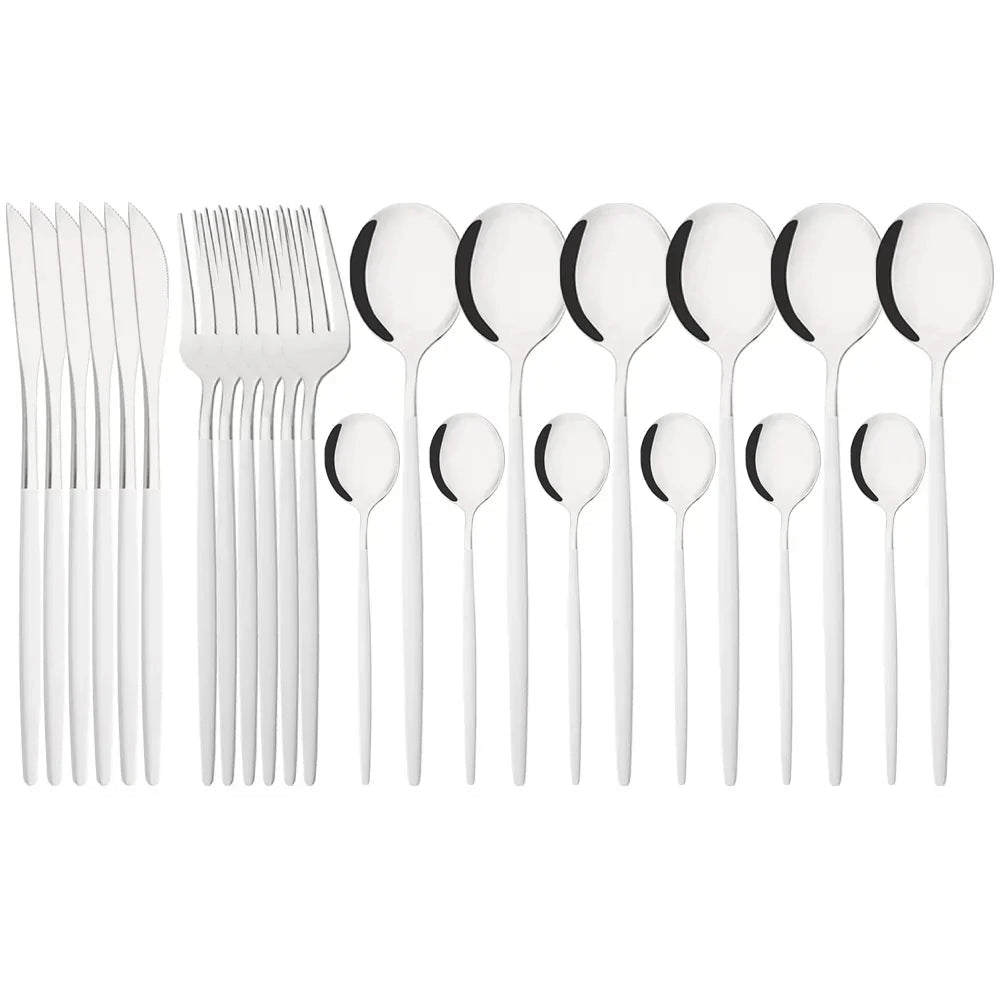 Elegant Modern Pink Flatware Set with Ergonomic Design | Stylish Cutlery for Any Occasion