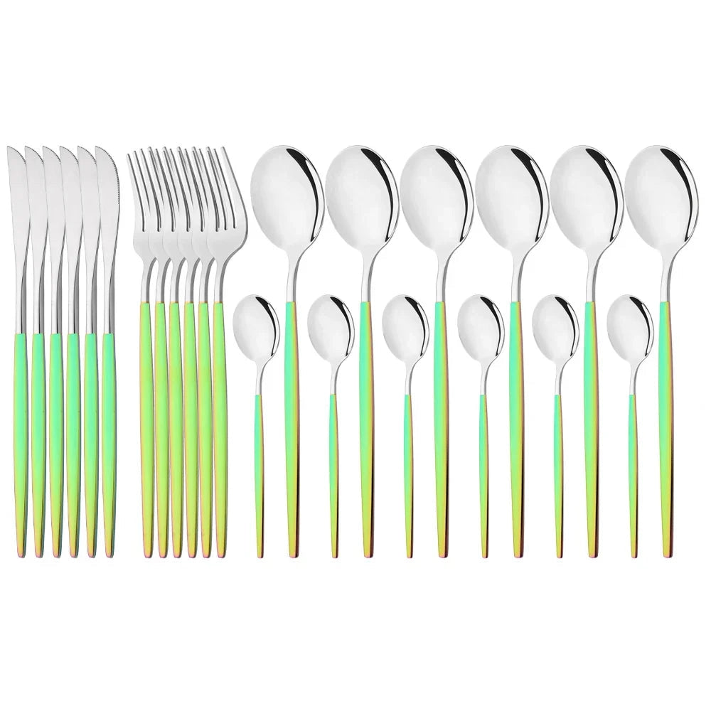 Elegant Modern Pink Flatware Set with Ergonomic Design | Stylish Cutlery for Any Occasion