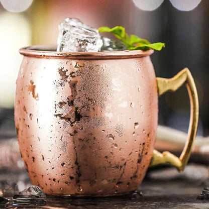 Ensemble de tasses Moscow Mule élégantes Ortekor | Acier inoxydable avec finition brillante | Verres stylés pour cocktails frais