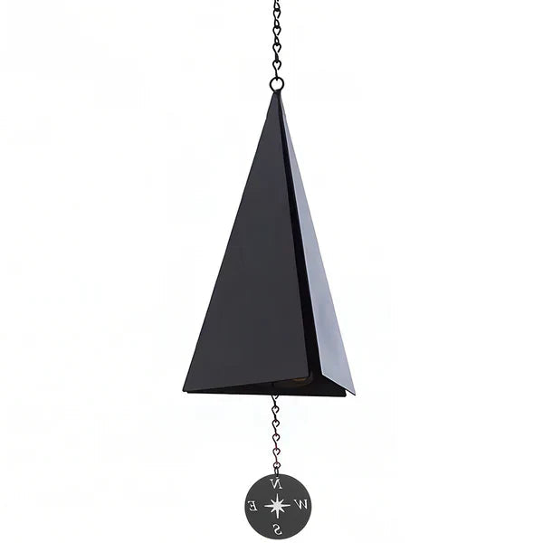 Élégant carillon éolien d'extérieur avec girouette boussole | Conception durable pour des mélodies apaisantes