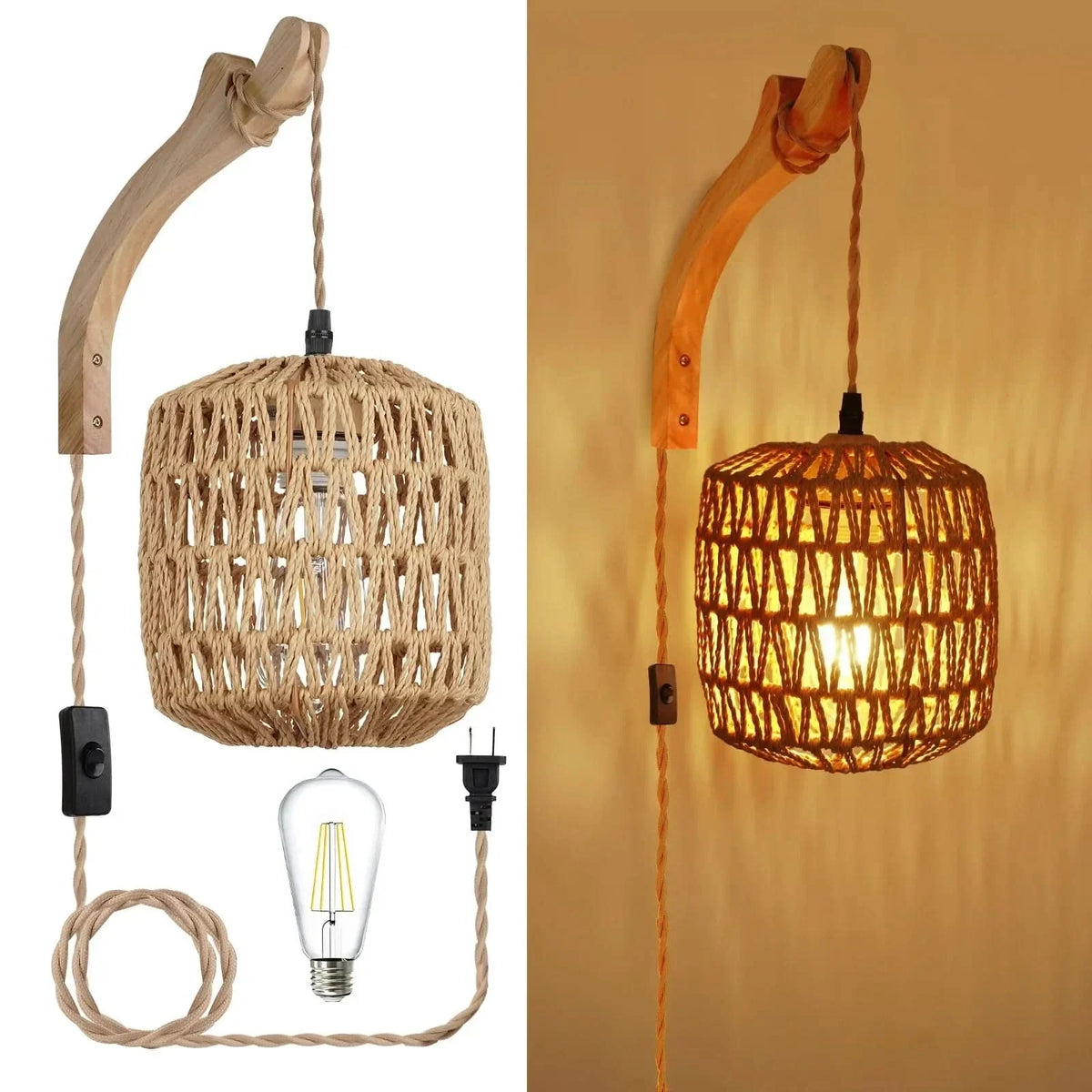 WALLFLOW – Woven E27 Wall Lamp for Contemporary Interiors