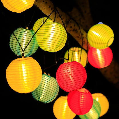 Elegant Solar Lantern String Lights with Waterproof Design | Versatile Outdoor Decor