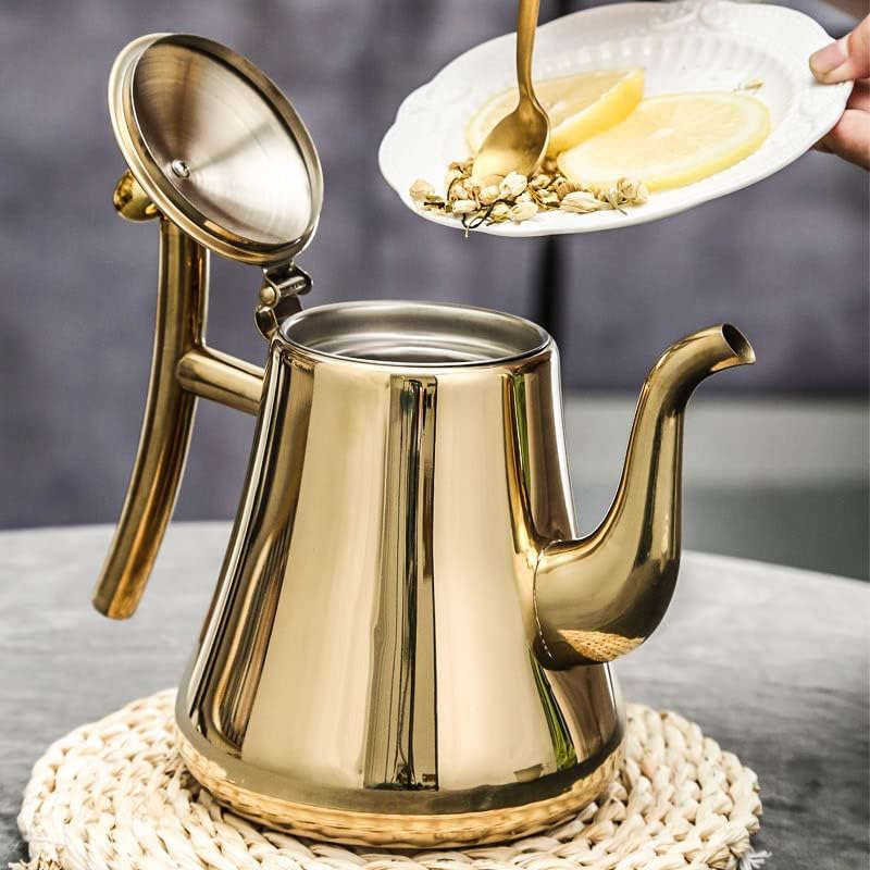 Elegant Stainless Steel Teapot with Integrated Infuser for Perfect Brewing