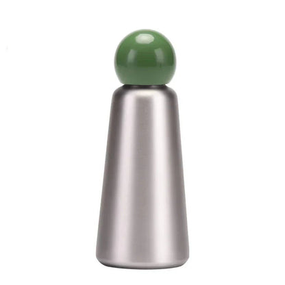 Stainless Steel Insulated Water Bottle 17 oz Double-Wall Vacuum Flask Two-Tone Color for Sports Travel Gym School Office Leak-Proof Lid