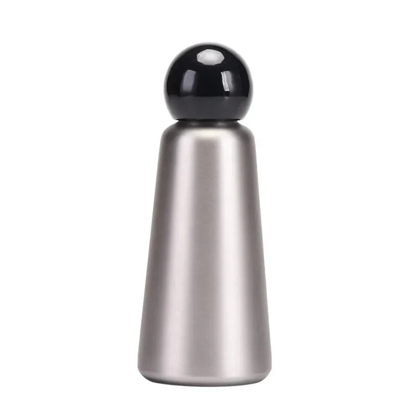 Stainless Steel Insulated Water Bottle 17 oz Double-Wall Vacuum Flask Two-Tone Color for Sports Travel Gym School Office Leak-Proof Lid