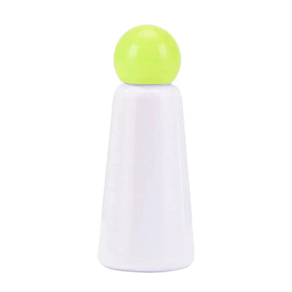 Stainless Steel Insulated Water Bottle 17 oz Double-Wall Vacuum Flask Two-Tone Color for Sports Travel Gym School Office Leak-Proof Lid