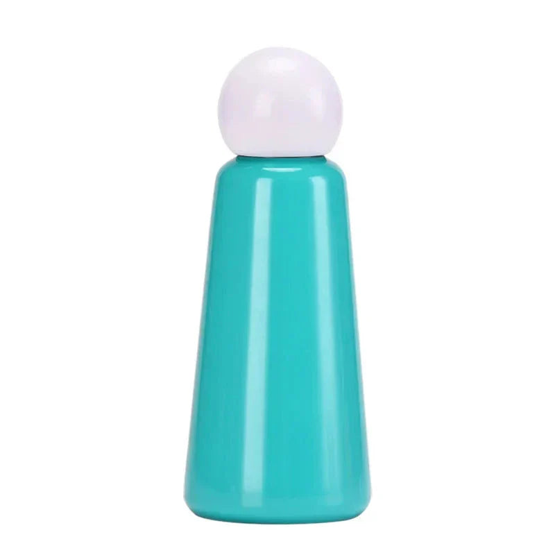 Stainless Steel Insulated Water Bottle 17 oz Double-Wall Vacuum Flask Two-Tone Color for Sports Travel Gym School Office Leak-Proof Lid