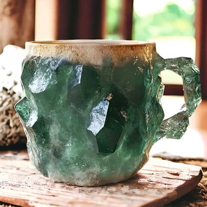 Elegant Stone Style Coffee Mug | Decorative Ceramic Drinkware for Daily Use