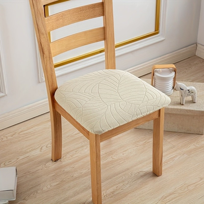 Housses de chaise extensibles élégantes en tissu jacquard | Protection durable pour salles à manger modernes