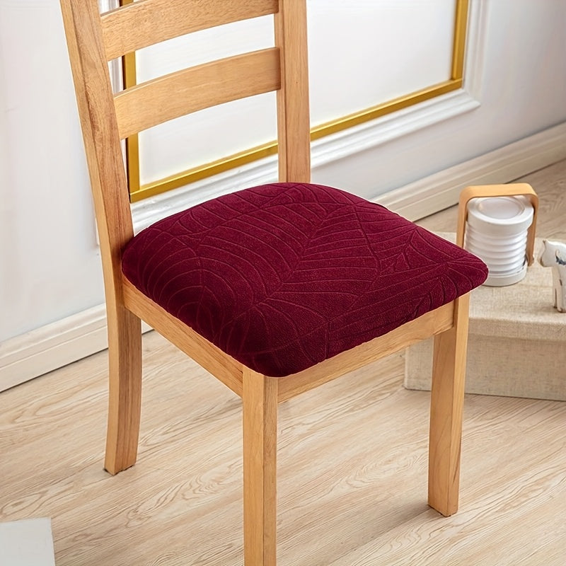 Housses de chaise extensibles élégantes en tissu jacquard | Protection durable pour salles à manger modernes