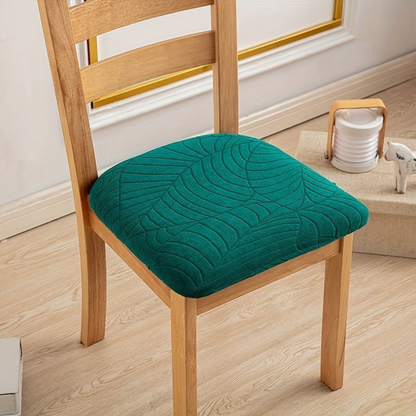 Housses de chaise extensibles élégantes en tissu jacquard | Protection durable pour salles à manger modernes