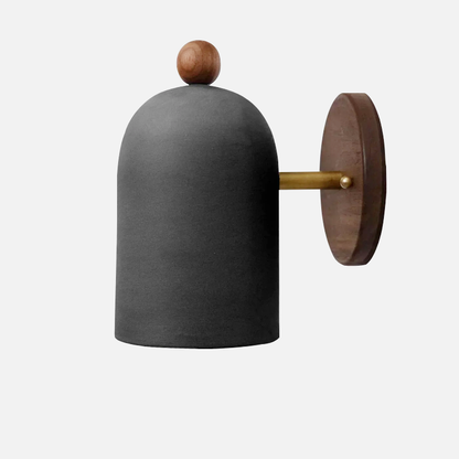 Appliques murales élégantes en noyer avec bras en laiton et abat-jour blanc doux – Design contemporain pour une ambiance moderne