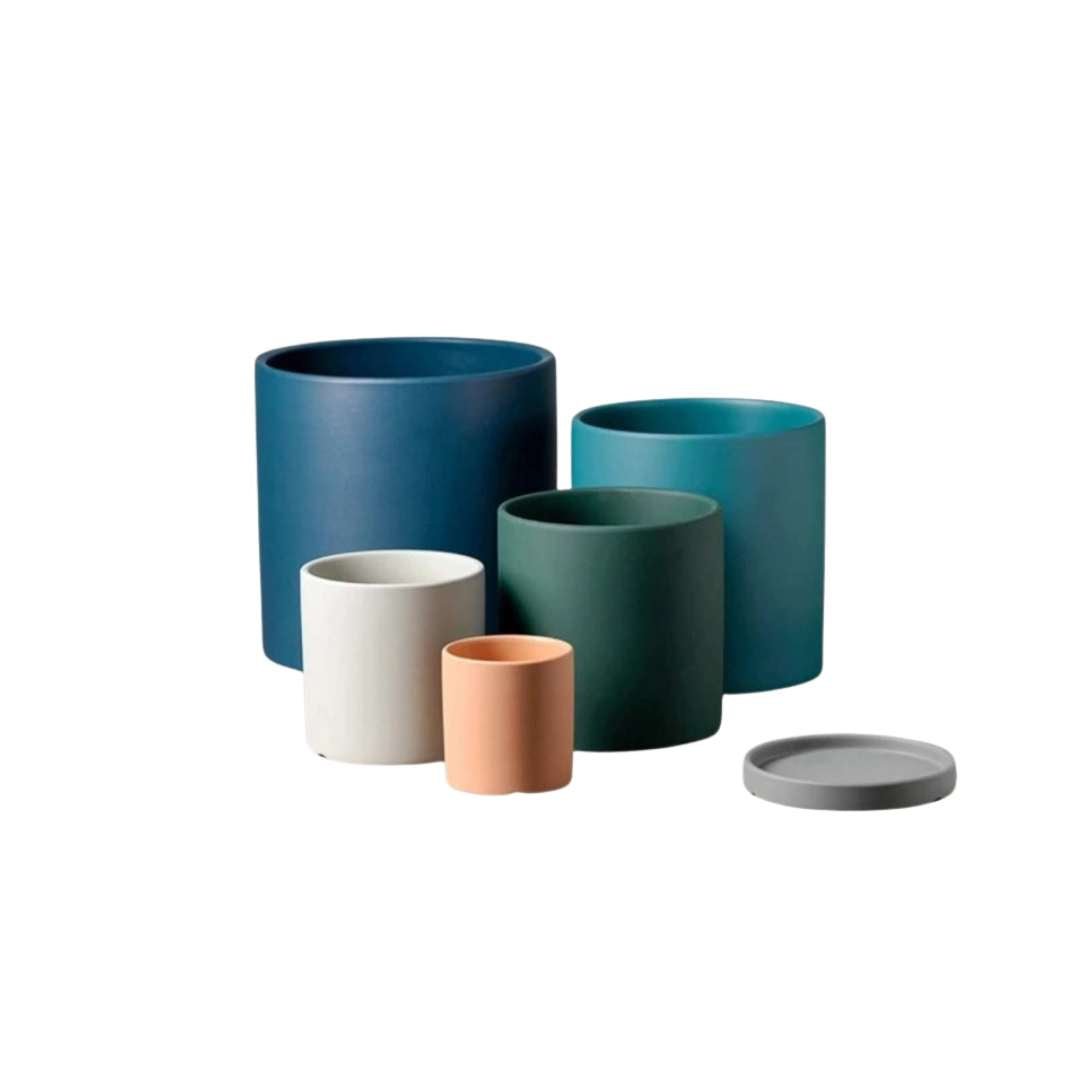 Sleek White Ceramic Planter for Modern Home Styling
