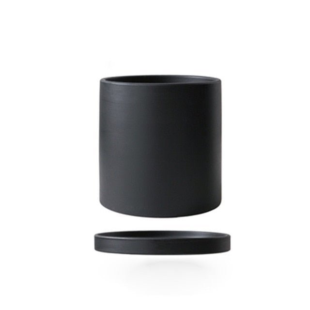 Sleek White Ceramic Planter for Modern Home Styling