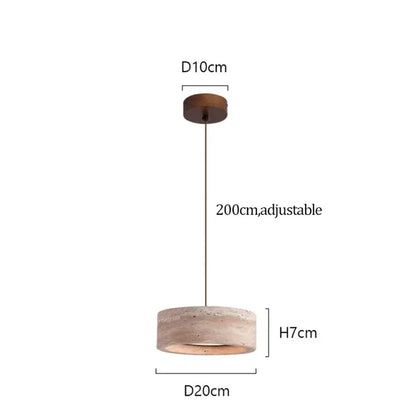 LUMENEST – Travertine Accent Pendant for Contemporary Homes