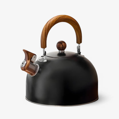 Stainless Steel Whistling Tea Kettle for Gas & Electric Stove 2.5-3 Quart Capacity Large Stovetop Water Boiler with Auto Shutoff