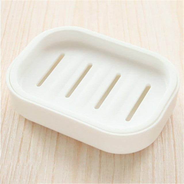 Self-Adhesive Soap Dish with Drainage Holes | No-Drill Wall Mount Soap Holder for Shower, Bathroom Sink & Kitchen