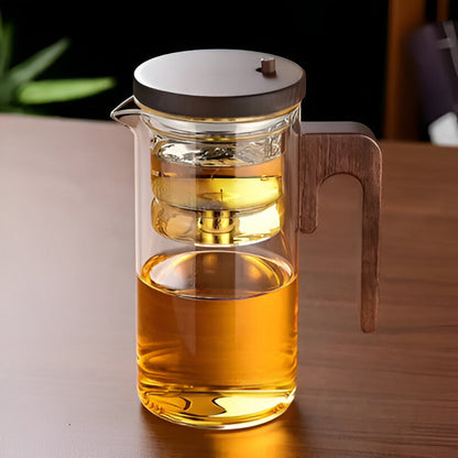 Elysian Glass Teapot with Infuser - Borosilicate, Elegant Design