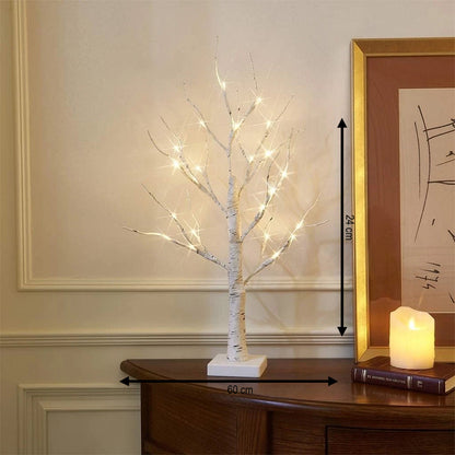 Elysian Lighted Tree Decor - USB Powered, Elegant Birch Design
