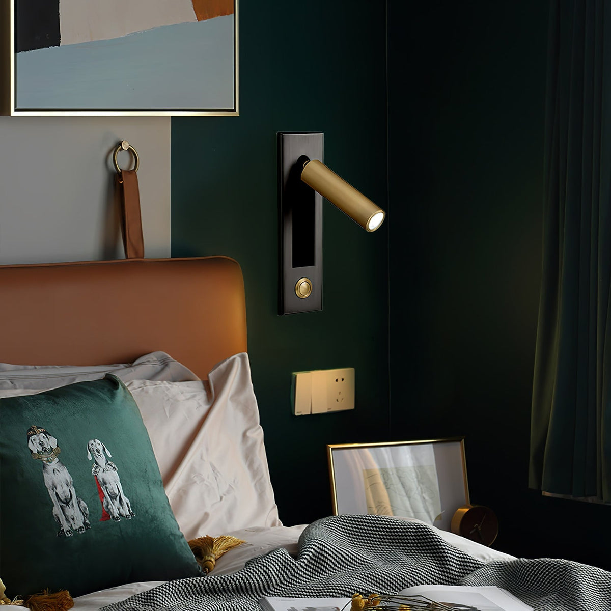 Adjustable Reading Sconce Wall-Mount Aluminum Task Light for Bedside & Study