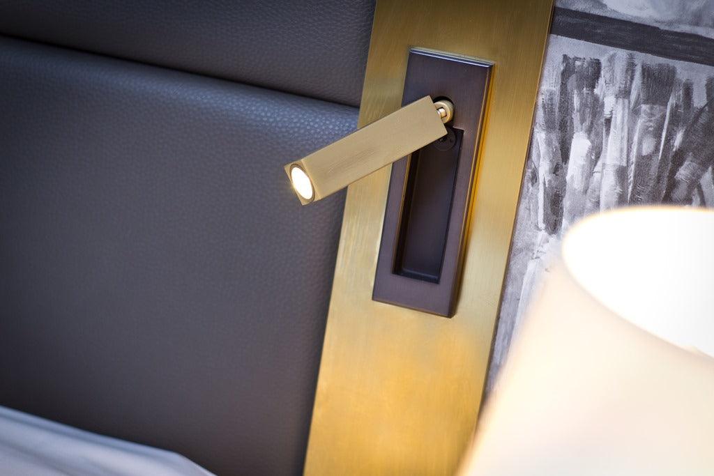Adjustable Reading Sconce Wall-Mount Aluminum Task Light for Bedside & Study