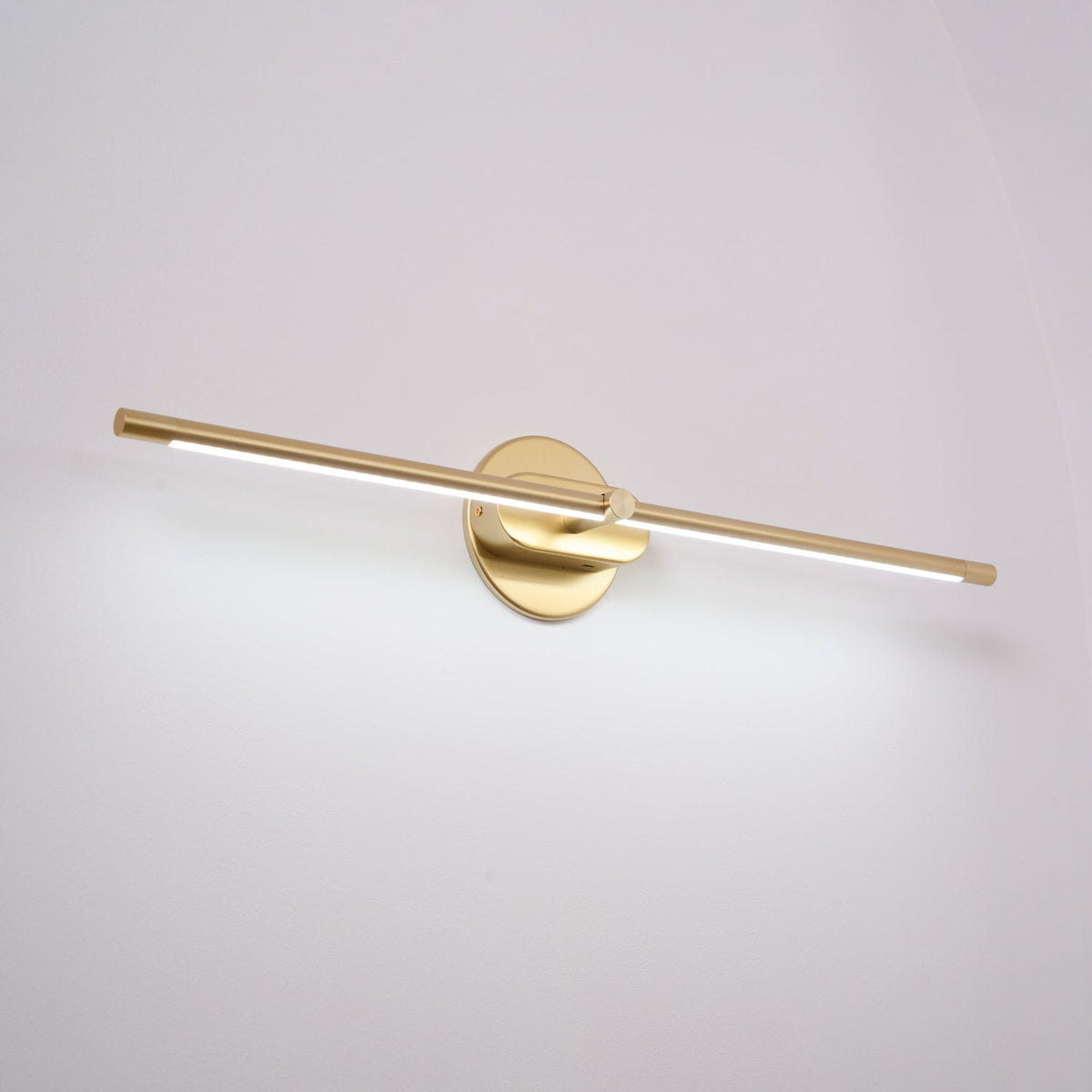Rechargeable LED Wall Sconce Light with Touch Dimmer Switch for Bedroom Bathroom Mirror Vanity Hallway No Wiring Cordless Modern Linear