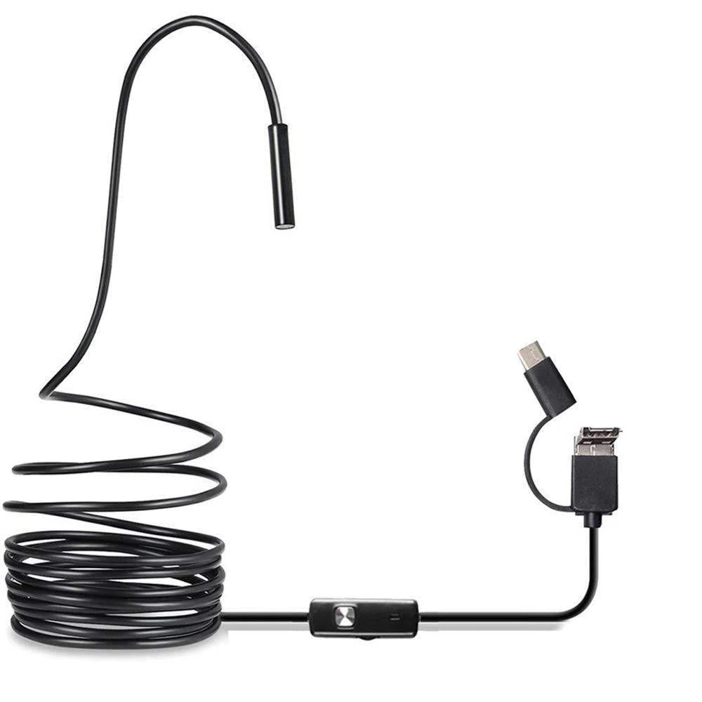 Caméra endoscopique flexible pour espaces restreints avec éclairage LED réglable