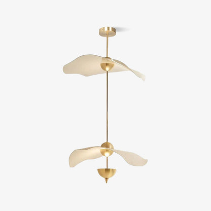 LED Pendant Light Fixture Gold Finish 16-24 in Hanging Chandelier for Kitchen Island Dining Room Living Room with Adjustable Rod Three Color