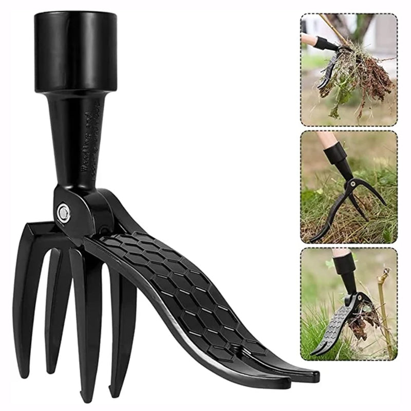 Weeding Tool with Detachable Handle, Stand Up Weed Puller for Lawn, Stainless Steel Weeder Tool for Dandelion Removal