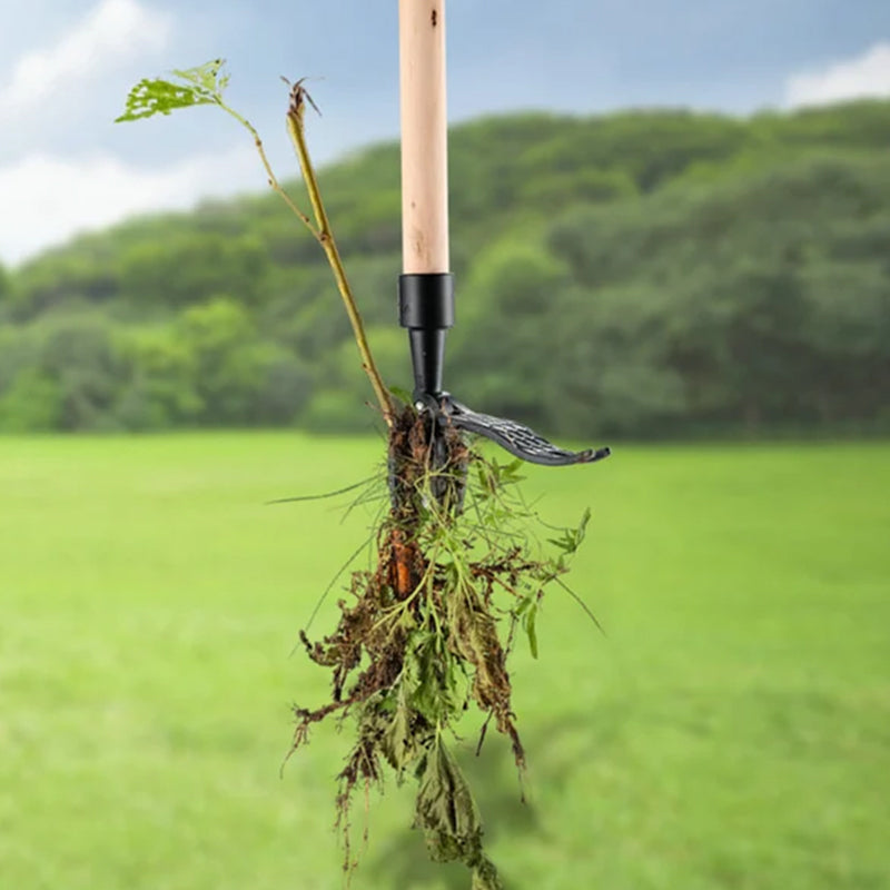 ErgoWeed | Stainless Steel Weed Puller Tool with Detachable Handle | Ergonomic Design for Effortless Weeding