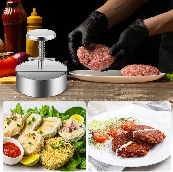 Presse à hamburger ergonomique Ortekor avec surface antiadhésive | Préparation facile de burgers pour les réunions de famille