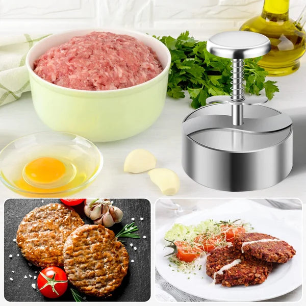 Presse à hamburger ergonomique Ortekor avec surface antiadhésive | Préparation facile de burgers pour les réunions de famille