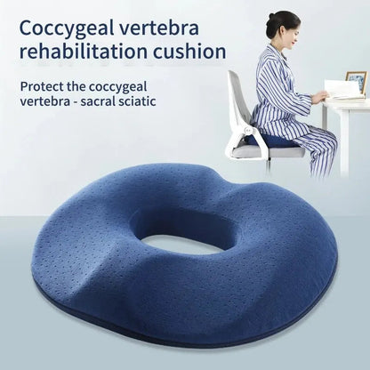 Ergonomic Memory Foam Seat Cushion | Contoured Design for Posture Support and Comfort