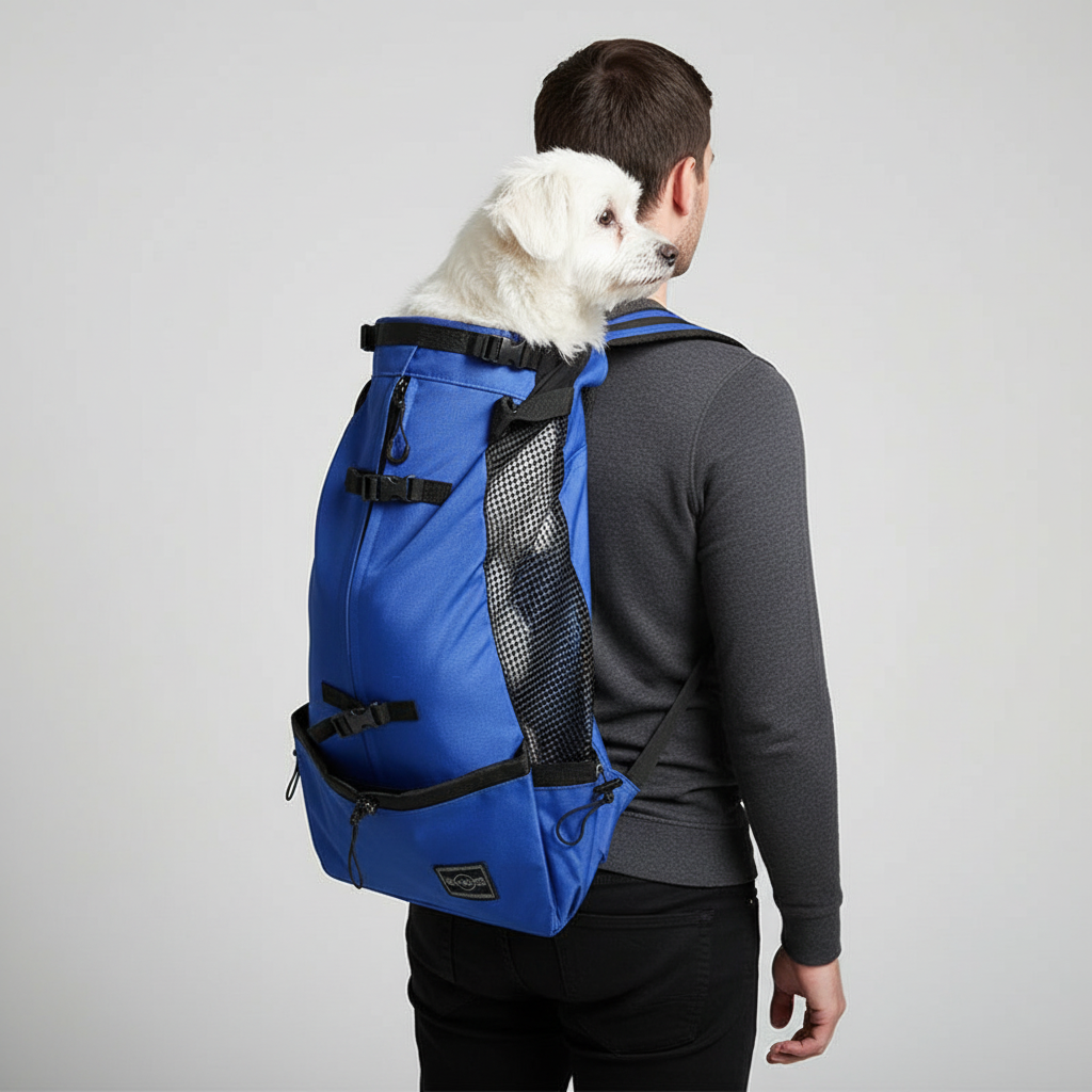 Dog Carrier Backpack for Small to Medium Pets – Hands-Free Travel Pack with Padded Straps & Ventilation