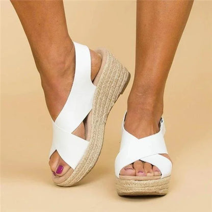 Lightweight Open-Toe Wedge Sandals for Easy Summer Fashion