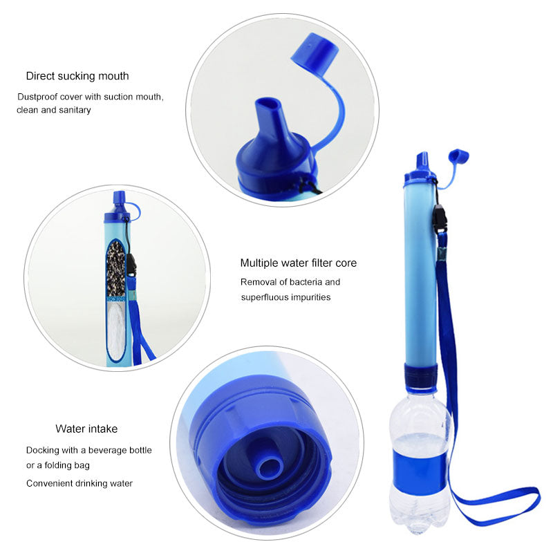 Essential Water Purifier | Compact Emergency Filter with 99.9999% Bacteria Removal | Lightweight Solution for Safe Drinking Water