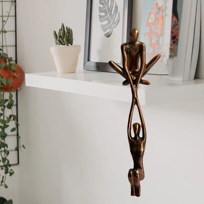 Amour éternel | Sculpture décorative aux détails élégants | Objet de décoration inspirant pour la maison